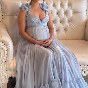 Baby shower maternity dress, Mac duggal